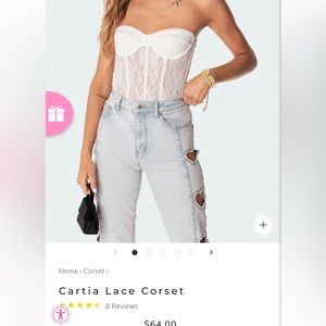 Edikted cartia white corset